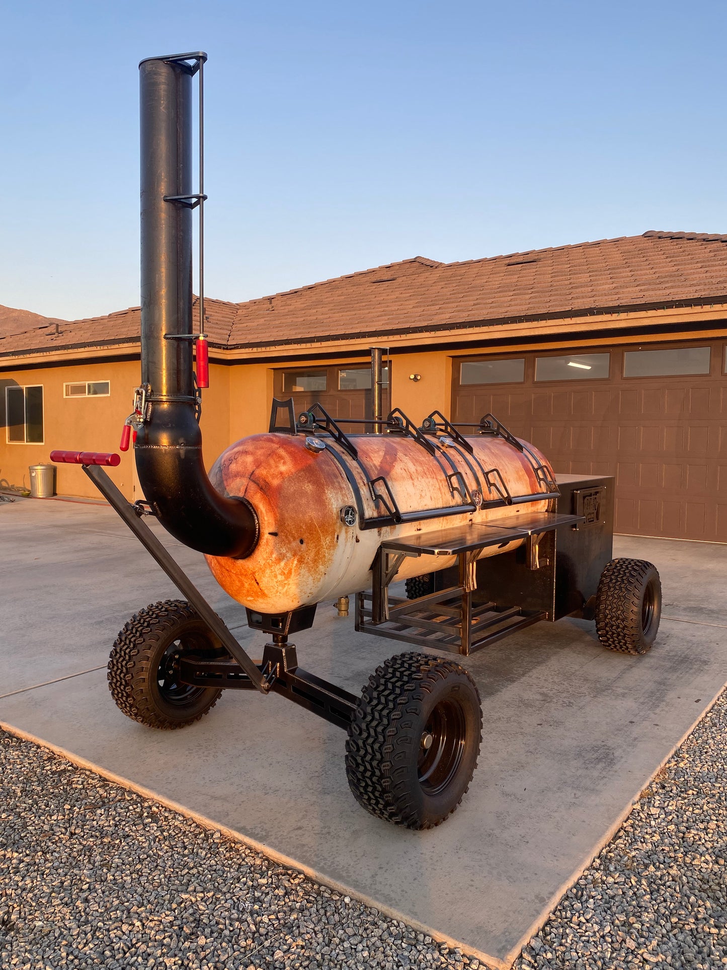 250 Gallon Offset Smoker