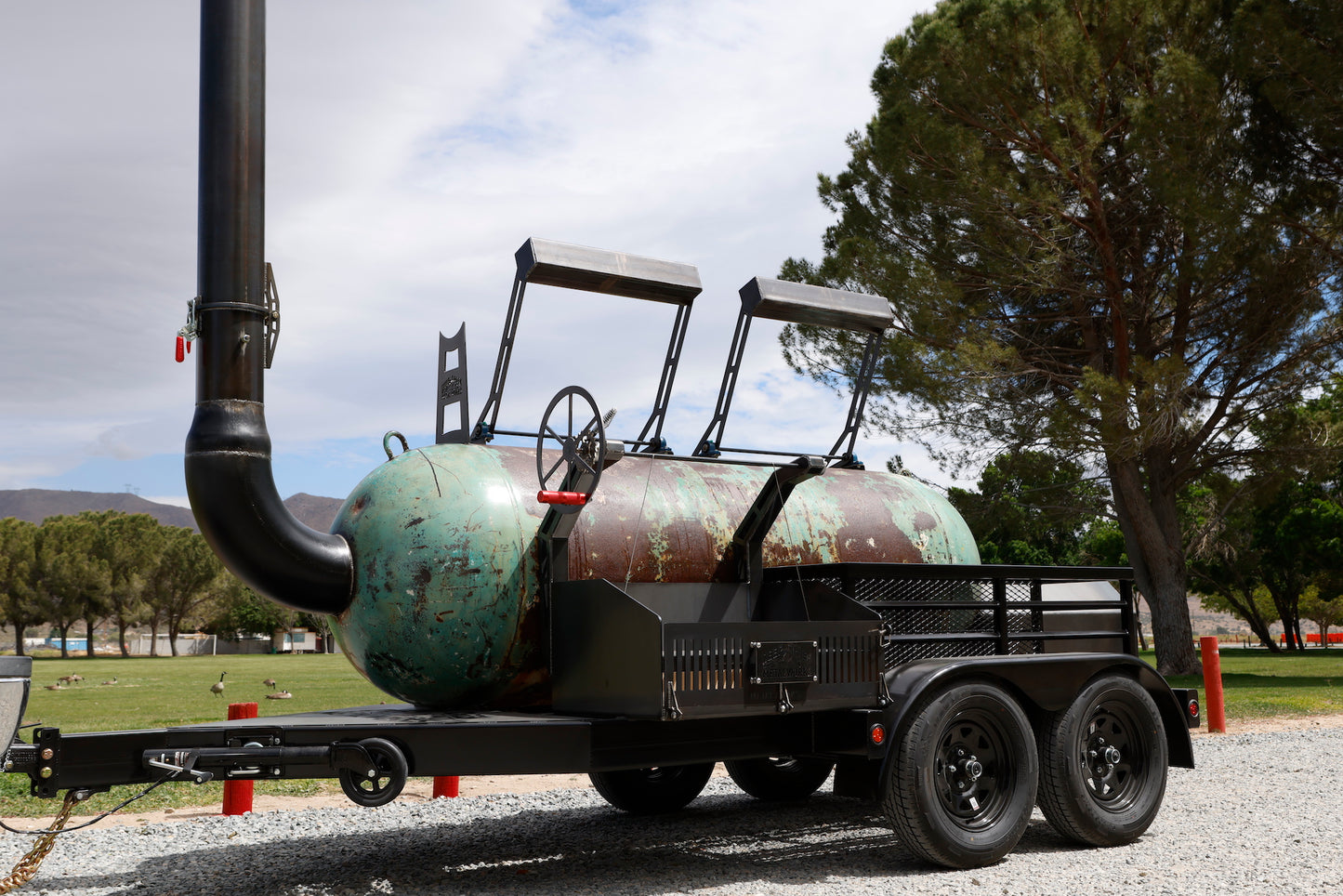 500 gallon Offset smoker