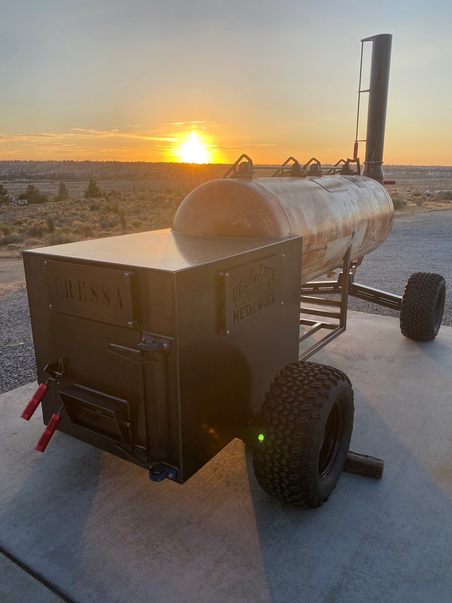 500 gallon Offset smoker