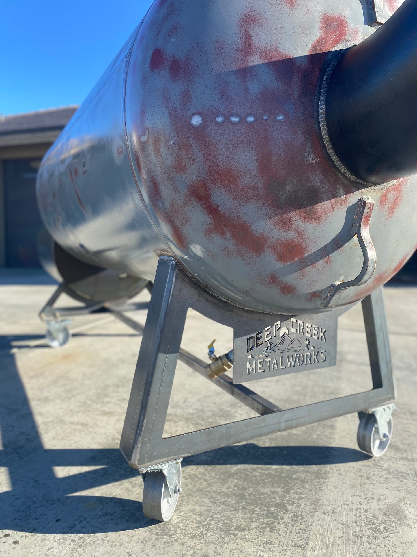500 gallon Offset smoker