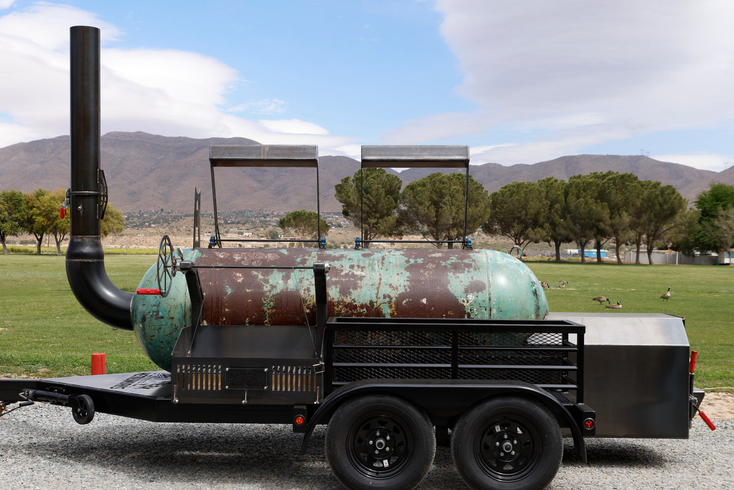 500 gallon Offset smoker